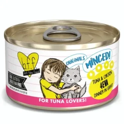 Hot Wet Cat Food BFF 4Eva Tuna & Chicken Minced Dinner in Gravy Wet Food Cans, Pouches, Tetra Paks, Etc.
