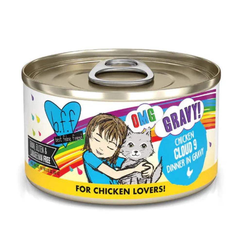Outlet Wet Cat Food BFF Omg Chicken Cloud Dinner in Gravy Wet Food Cans, Pouches, Tetra Paks, Etc.