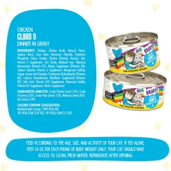 Outlet Wet Cat Food BFF Omg Chicken Cloud Dinner in Gravy Wet Food Cans, Pouches, Tetra Paks, Etc.