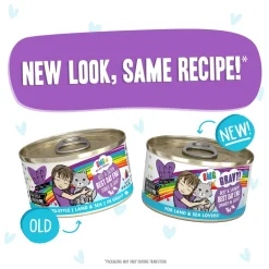 Discount Wet Cat Food BFF Omg Best Day Eva Beef & Salmon Dinner in Gravy Wet Food Cans, Pouches, Tetra Paks, Etc.