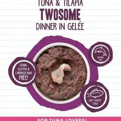 Outlet Wet Cat Food BFF Twosome! Tuna & Tilapia Dinner in Gelee Wet Food Cans, Pouches, Tetra Paks, Etc.