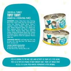 Discount Wet Cat Food BFF Topsy Turvy! Chicken & Turkey Pate Wet Food Cans, Pouches, Tetra Paks, Etc.