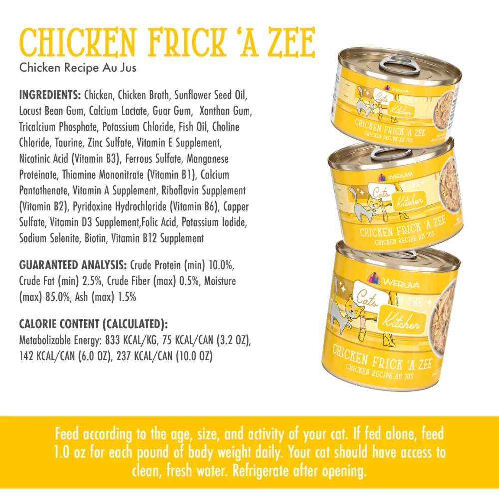 Hot Wet Cat Food Cats in the Kitchen Chicken Frick A- Zee Shreds Wet Food Cans, Pouches, Tetra Paks, Etc.
