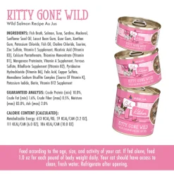 Discount Wet Cat Food Kitty Gone Wild Salmon, Tuna, Sardine & Mackerel Pate with Shreds Wet Food Cans, Pouches, Tetra Paks, Etc.