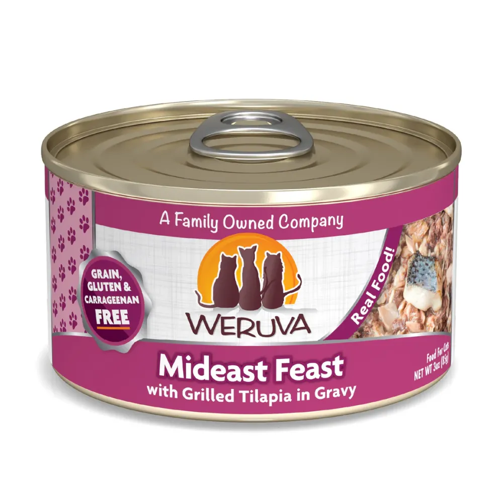 Best Wet Cat Food Mideast Feast Tuna & Tilapia Shreds Wet Food Cans, Pouches, Tetra Paks, Etc.
