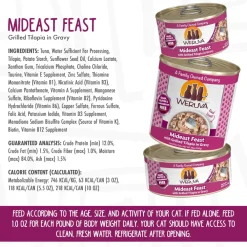 Best Wet Cat Food Mideast Feast Tuna & Tilapia Shreds Wet Food Cans, Pouches, Tetra Paks, Etc.