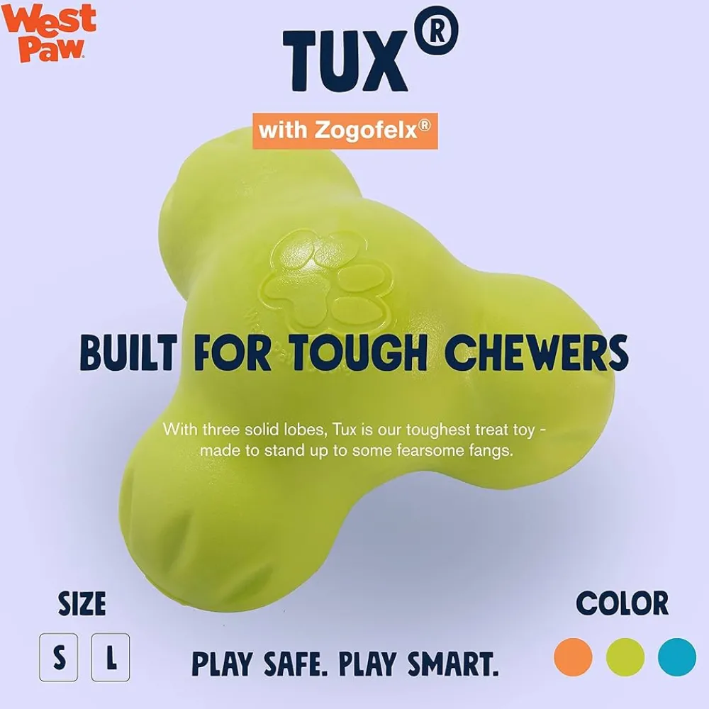 Fashion West Paw Zogoflex Chew Tux Green Supplies Leashes, Collars, Beds, Flea & Tick, Etc. | Toys Interactive, Plush, Etc.