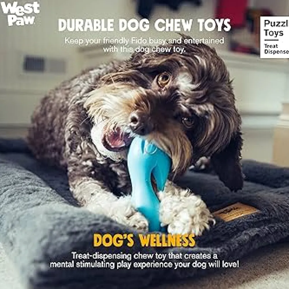 Online West Paw Zogoflex Qwizi Green Supplies Leashes, Collars, Beds, Flea & Tick, Etc. | Toys Interactive, Plush, Etc.