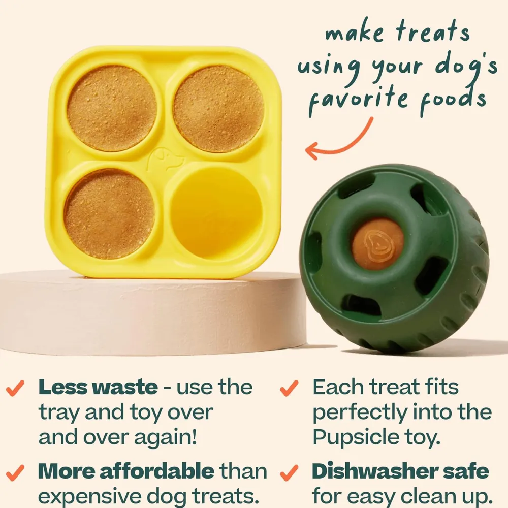 Best Pupsicle Treat Tray Supplies Leashes, Collars, Beds, Flea & Tick, Etc. | Toys Interactive, Plush, Etc.