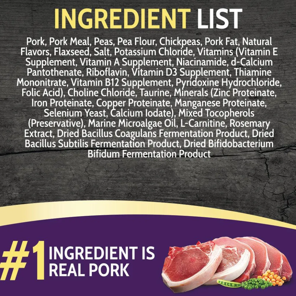 Outlet Limited Ingredient Formula Pork Food Dry, Wet, Freeze Dried, Etc.